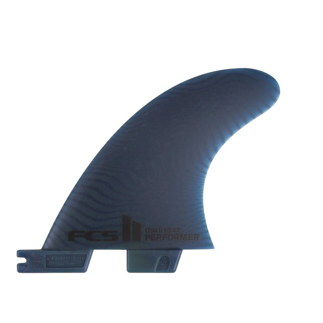 Blue surf fin with &