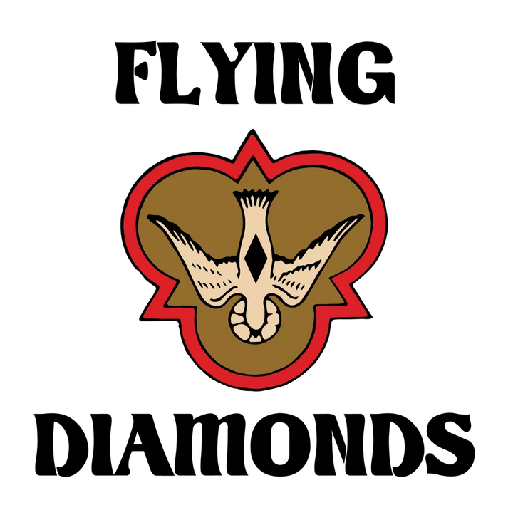 Logo with 'Flying Diamonds' text and emblem on a transparent background.