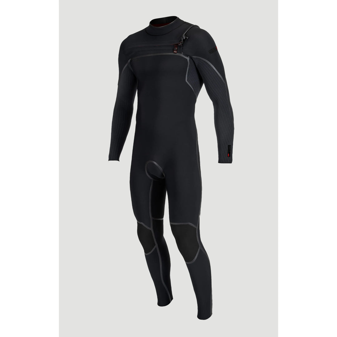 Black wetsuit on a light grey background