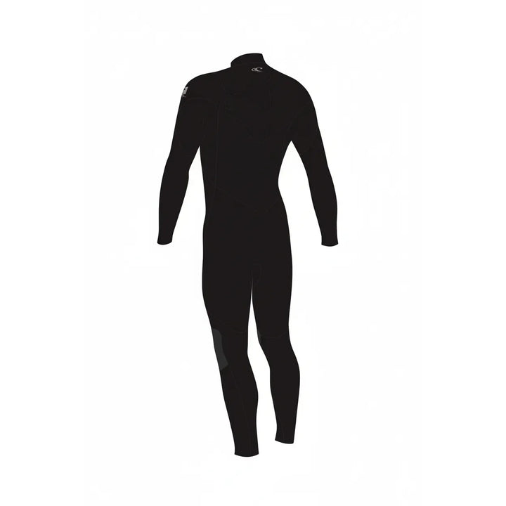 Black wetsuit on a white background