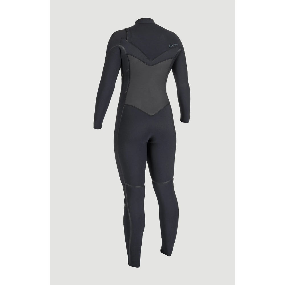 Black women's wetsuit on a light grey background