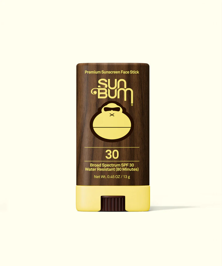 Sun Bum sunscreen stick on a white background