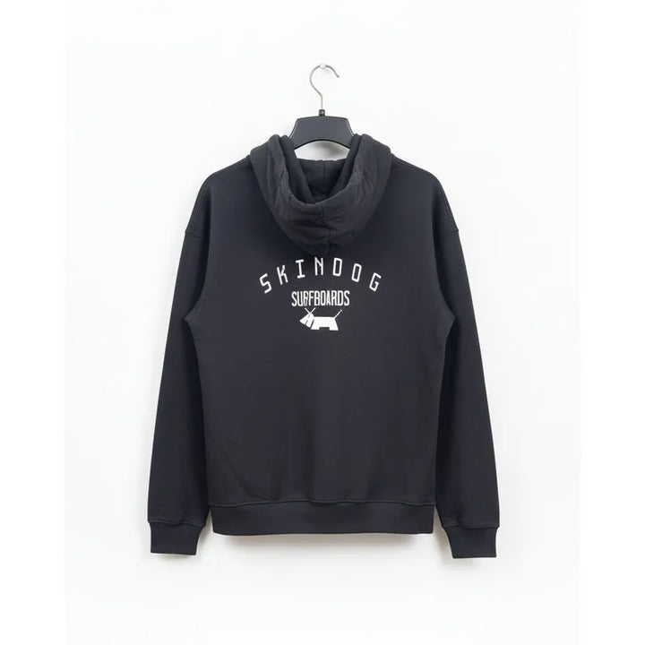Dark grey hoodie with &