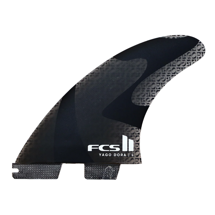 Black surf fin with &
